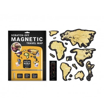 Скретч карта світу 1dea.me Travel Map magnetic World