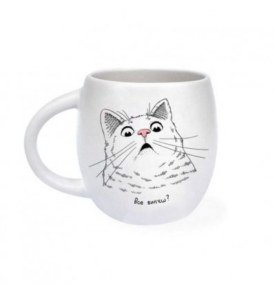 Чашка «Здивований кіт»
