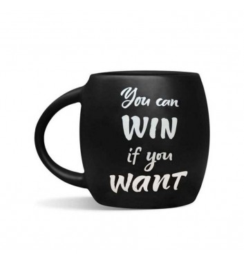 Чашка чорна «You can win»