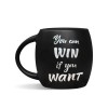 Чашка черная «You can win»