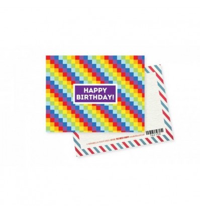 Мини-открытка "Happy birthday"