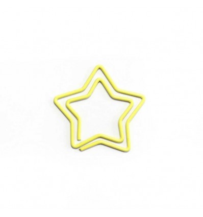 Скрепка "Star" Yellow