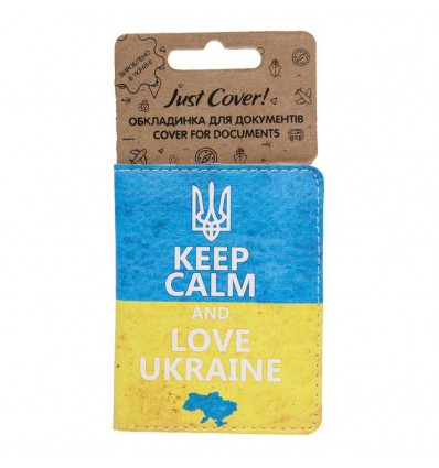 Обкладинка на ID картку "Keep Calm And Love Ukraine"