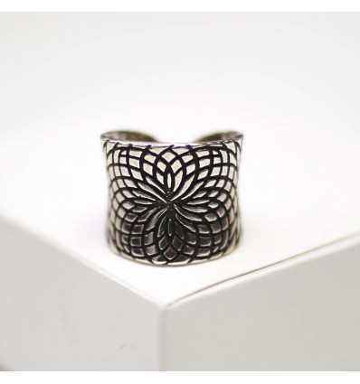 Каблучка Argent jewellery Wide patterned