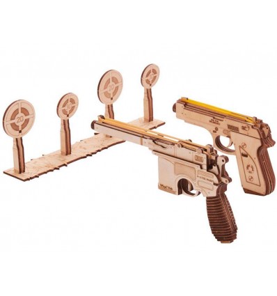 Механічний 3D пазл Wood Trick Набір пістолетів