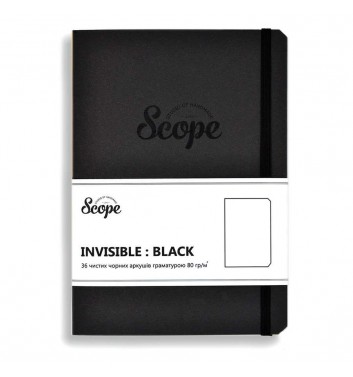 Блокнот Scope Invisible black