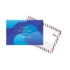 Открытка Mirabella postcards Happy New Year and Merry Blue