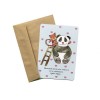 Открытка EgiEgi Cards Маленький котик и панда
