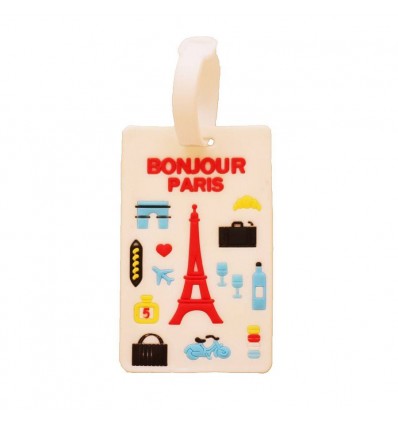 Бирка для багажа Take me away Bonjour Paris