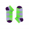 Короткие носки Sox Lime Violet Tartan