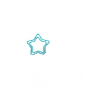 Скріпка Cuters Star Turquoise