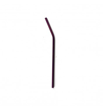 Металева трубочка Leaf C Purple