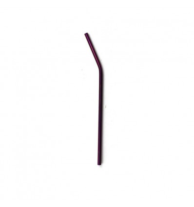 Металева трубочка Leaf C Purple