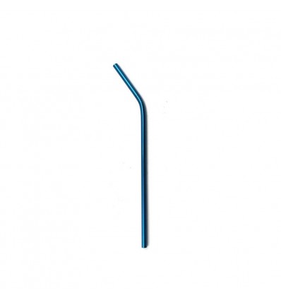 Металлическая трубочка Leaf C Blue