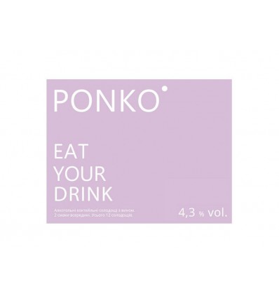 Алкогольные конфеты Ponko sweets Wine 12 конфет