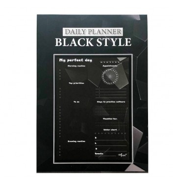 Щоденник відривний Lifeflux A5 My perfect day Black Style