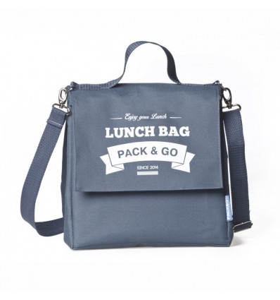 Lunch-bag Pack and Go L+ Сірий