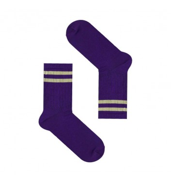 Носки Sox Фиолетовые с серыми линиями