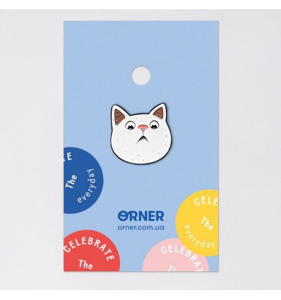 Значок Orner Store Здивований кіт