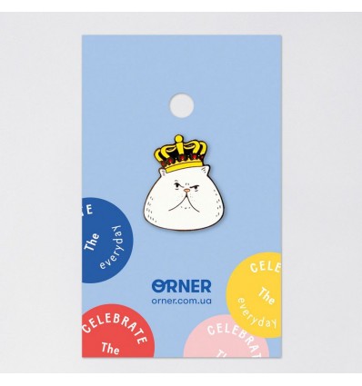 Значок Orner Store Кіт в короні