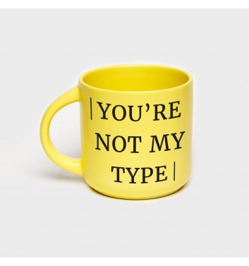 Чашка жовта Orner Store You are not my type