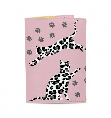 Обложка на паспорт Just cover Леопардовые коты