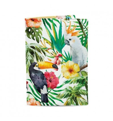 Обложка на паспорт Just cover Тропические птицы