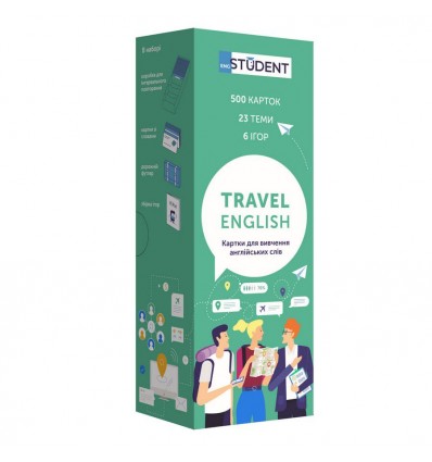 Картки з англійської мови Eng student Англійська для подорожей (500)