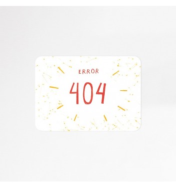 Міні-листівка Юрчикмалює "Помилка 404"