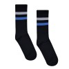 Шкарпетки O net Бейсік 2 полоски Біла, синя на чорному