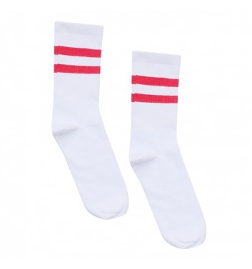 Шкарпетки O net Бейсік Полоска Червона на білому