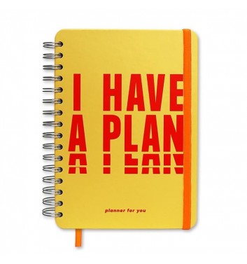 Великий планер Orner Store "I have a plan" yellow