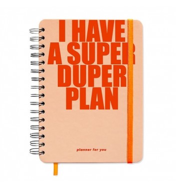 Великий планер Orner Store "I have a SUPER DUPER plan" peachy
