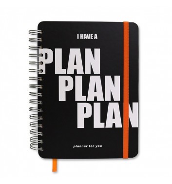 Большой планер Orner Store "Plan Plan Plan" black