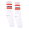 Шкарпетки O net Бейсік 3 полоски Червона,чорна, червона на білому