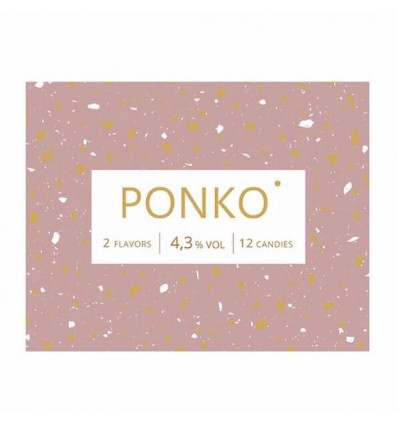 Алкогольні цукерки Ponko Love Шампаське & Біле вино 12 цукерок