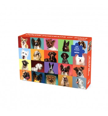 Пазл Orner Store «Разноцветные портреты собак» 500 элементов