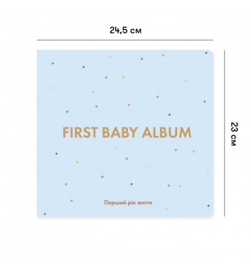 Фотоальбом Orner Store First Baby Album Голубой