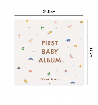 Фотоальбом Orner Store First Baby Album Бежевый