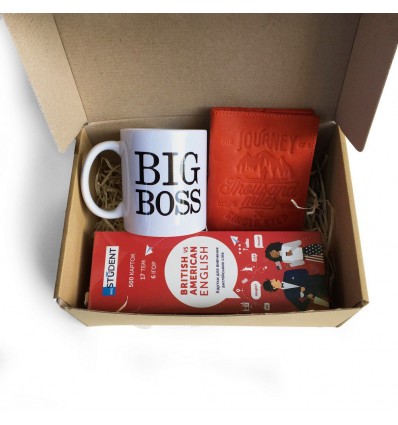 Подарунковий бокс «Big Boss: travel set red»