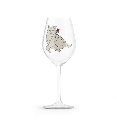 Винный бокал "Котик с вином"