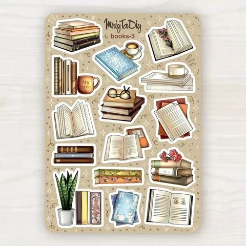 Стікер-лист MriyTaDiy модель Books 3 13958 фото