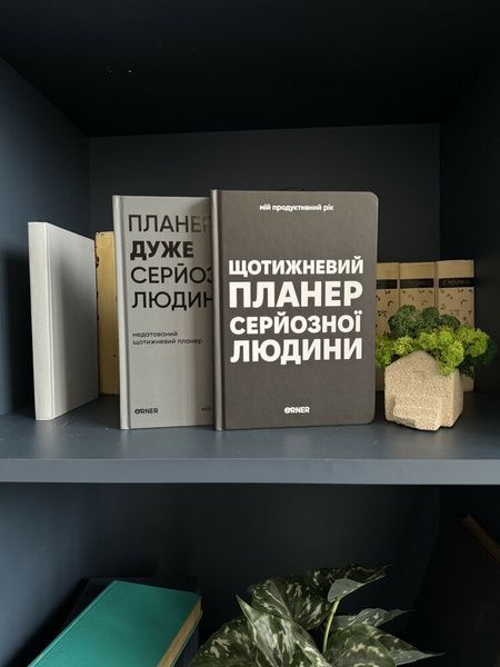 Планер-щоденник Orner Store "Планер дуже серйозної людини" сірий 14671 фото