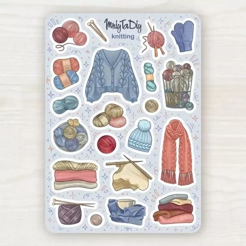 Стікер-лист MriyTaDiy модель Knitting 12774 фото