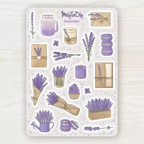 Стікер-лист MriyTaDiy модель Lavender 12635 фото