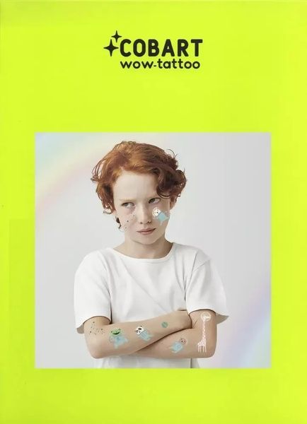 Набір тимчасових тату Cobart wow-tattoo "Moon cartoon" 11430 фото