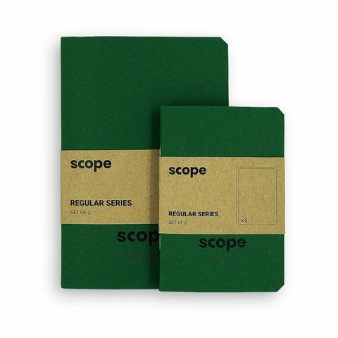 Набір з 2 скетчбуків Scope Regular Green (розмір M) 16716 фото