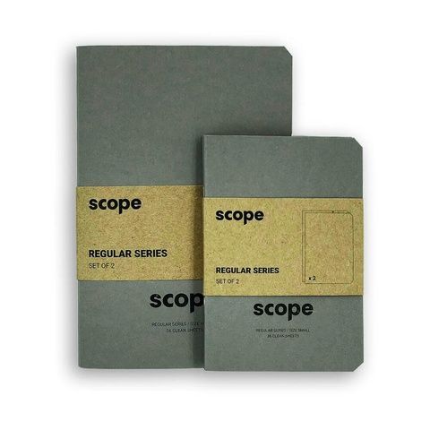 Набір з 2 скетчбуків Scope Regular Grey (розмір S) 15353 фото