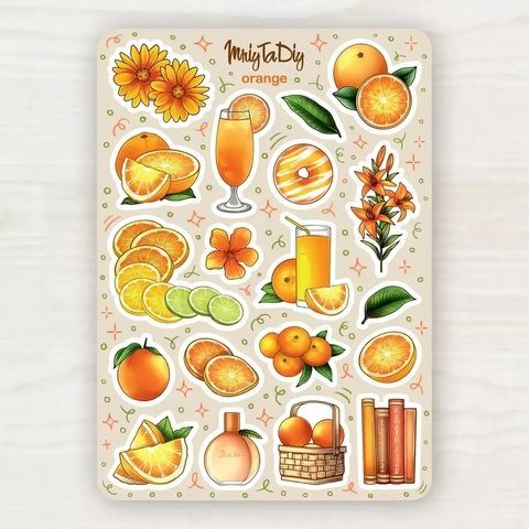 Стікер-лист MriyTaDiy модель Orange 13953 фото