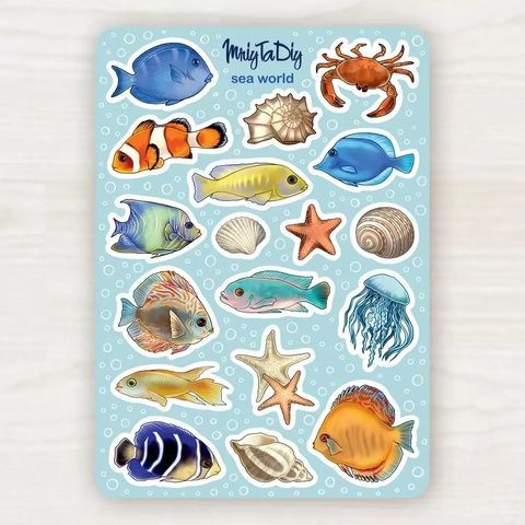 Стікер-лист MriyTaDiy модель Sea world 13956 фото
